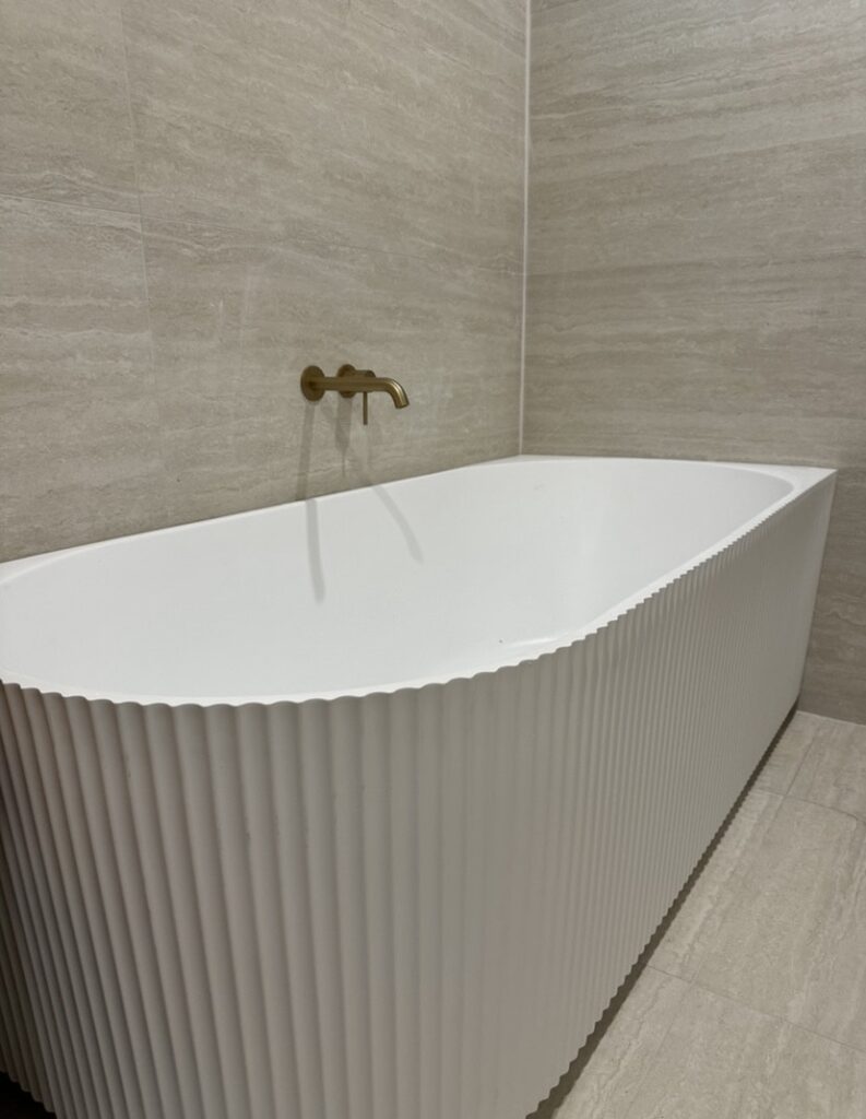 New bath for bathroom renovation Sydney